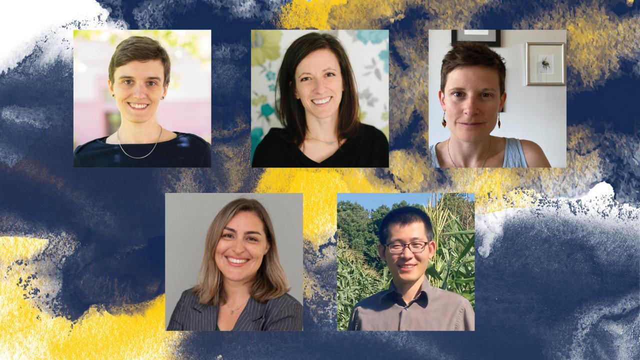 Headshots of 5 Professors